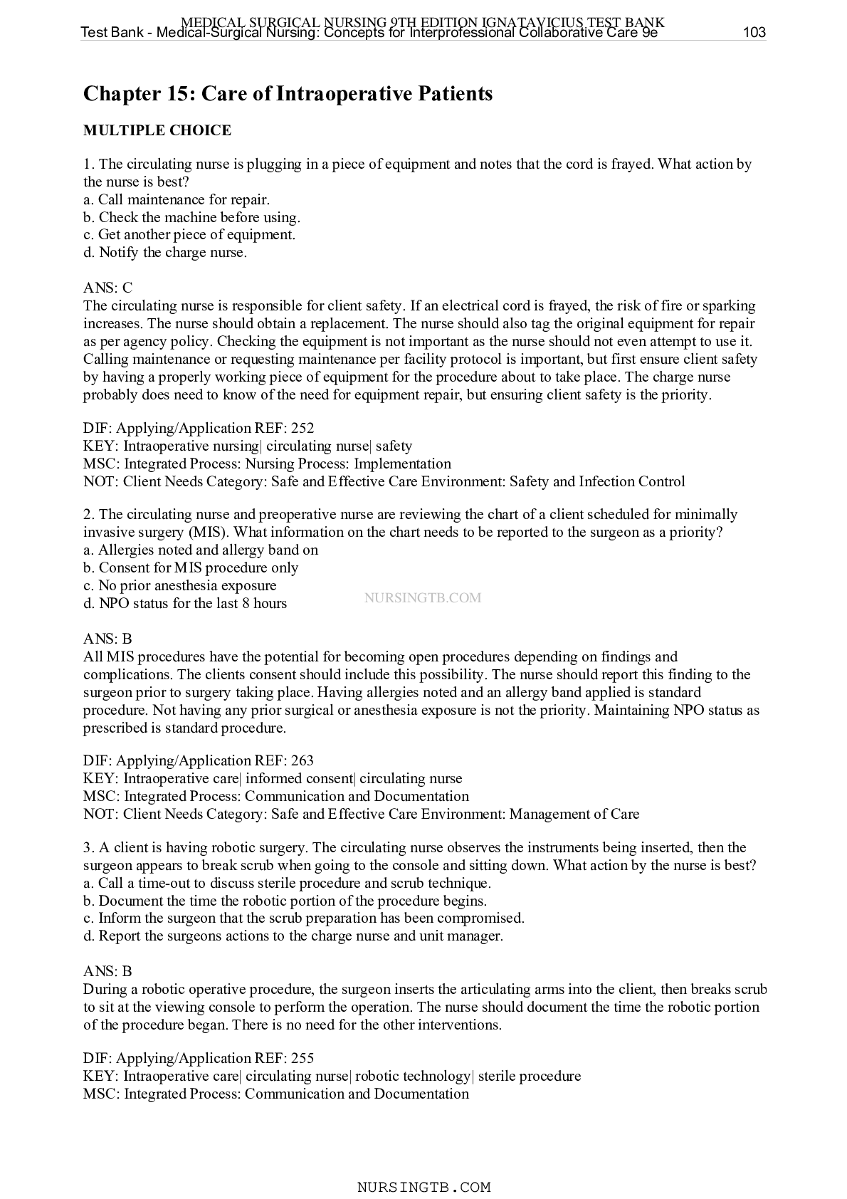 Preview image for Chapter 15: Care of Intraoperative Patients